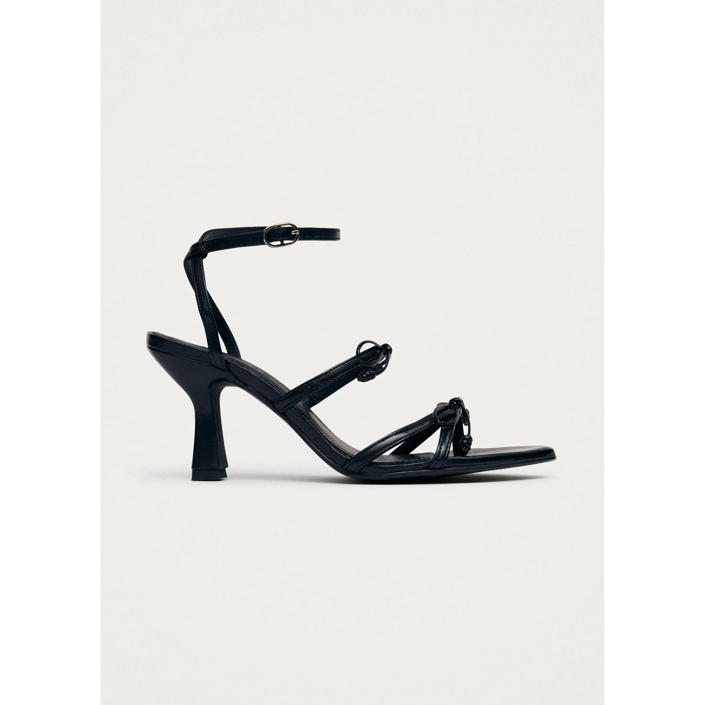 Malia Black Leather Sandals