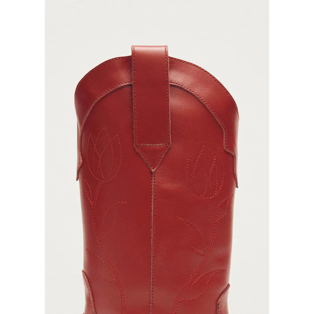 Liberty Red Leather Boots