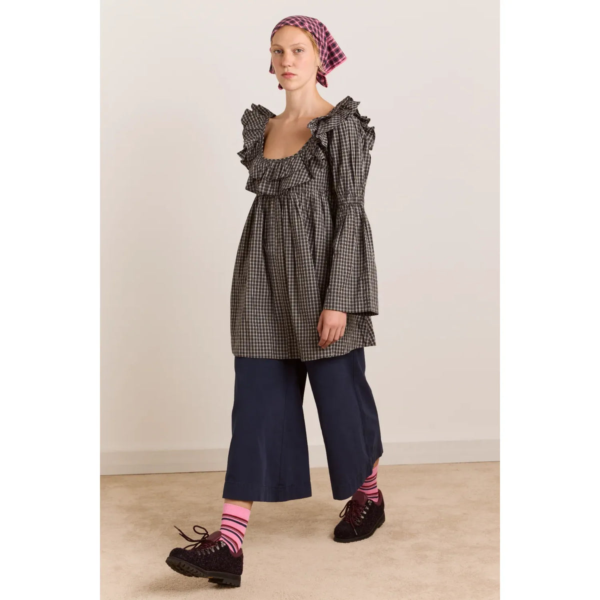 Phoenix Ruffle Mini - Lyra Check