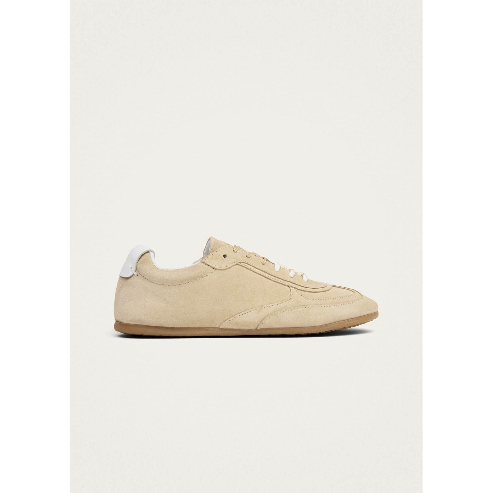 Tb.24 Suede Beige Leather Sneakers