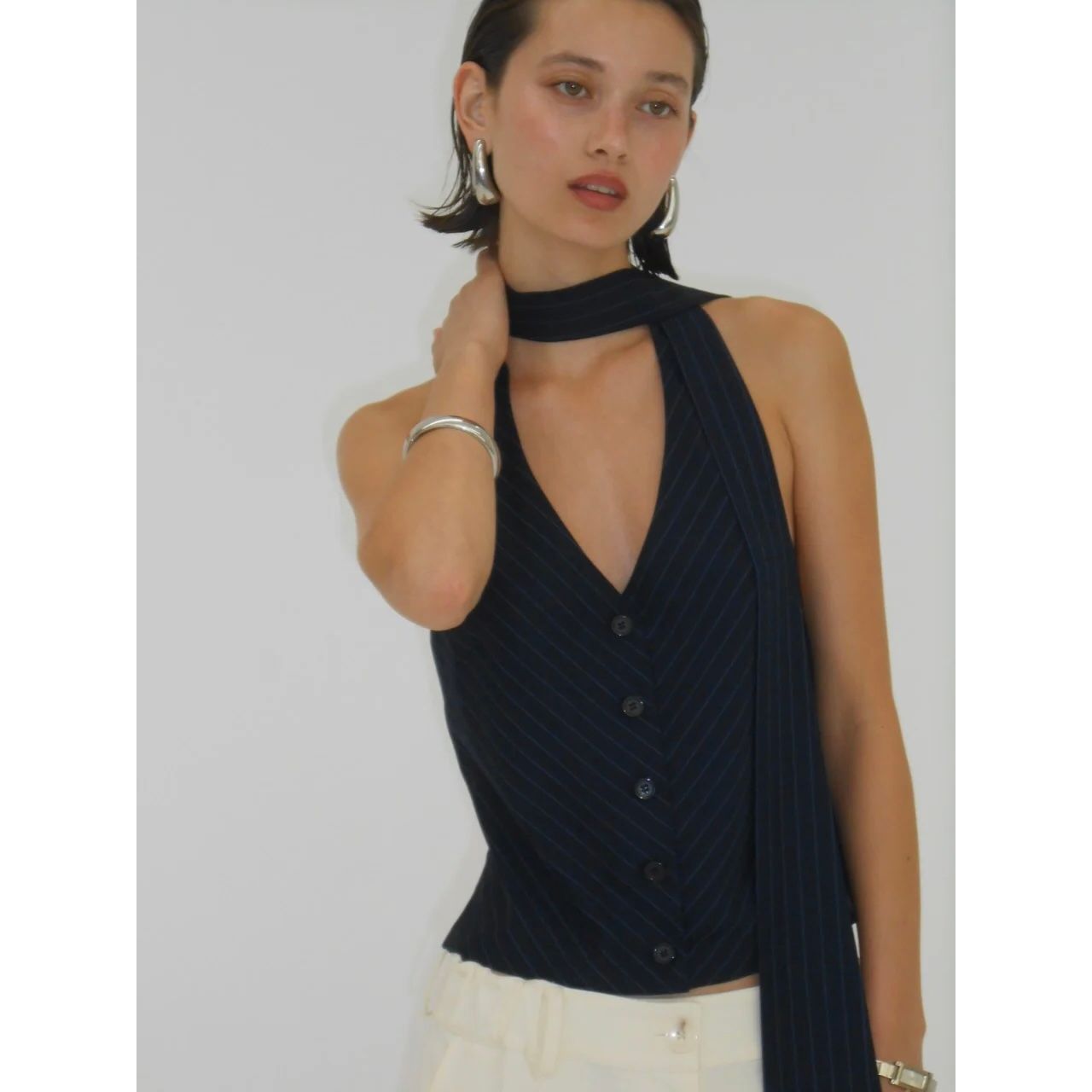 Chad Tie-Neck Halter Top