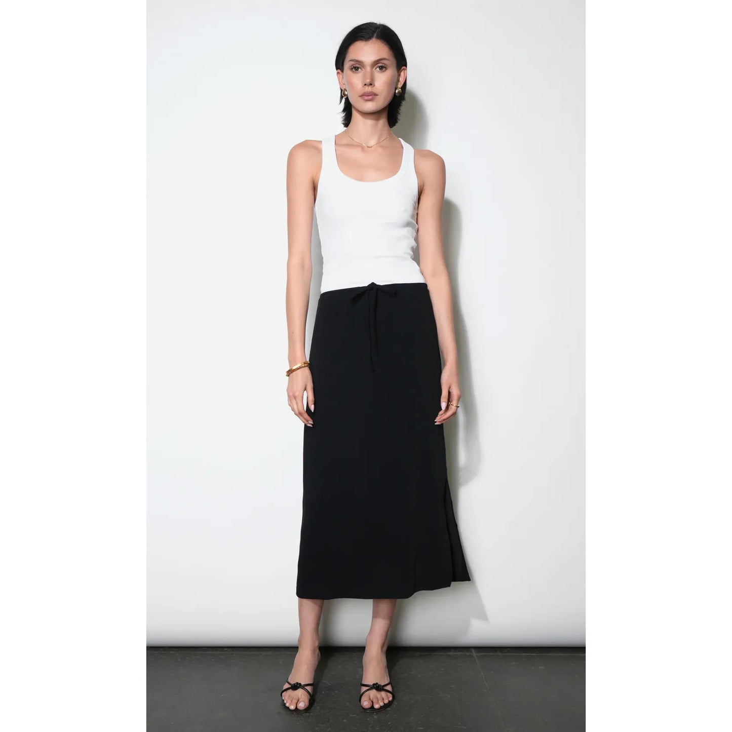 Genni Drawstring Midi Skirt