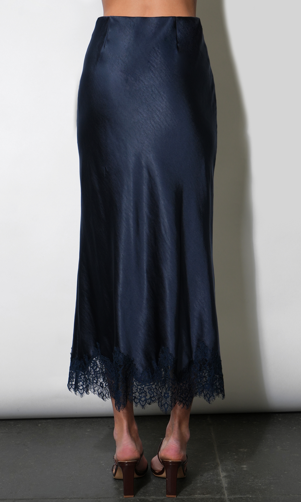 Nina Midi Lace Hem Slip Skirt