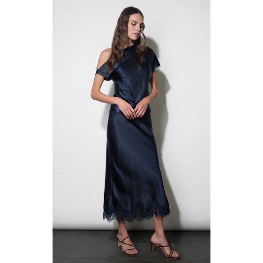 Nina Midi Lace Hem Slip Skirt