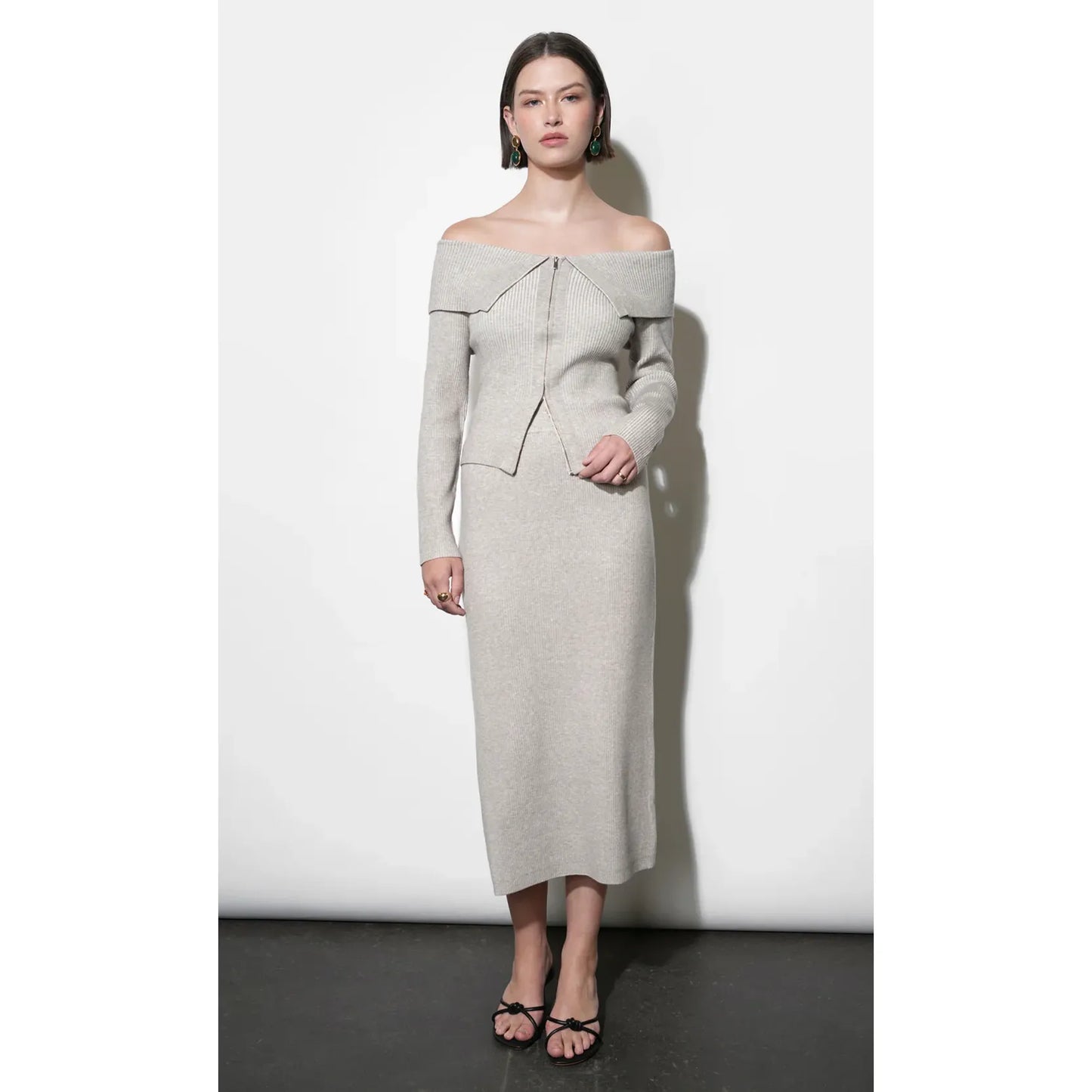 Gabrielle Knit Midi Skirt