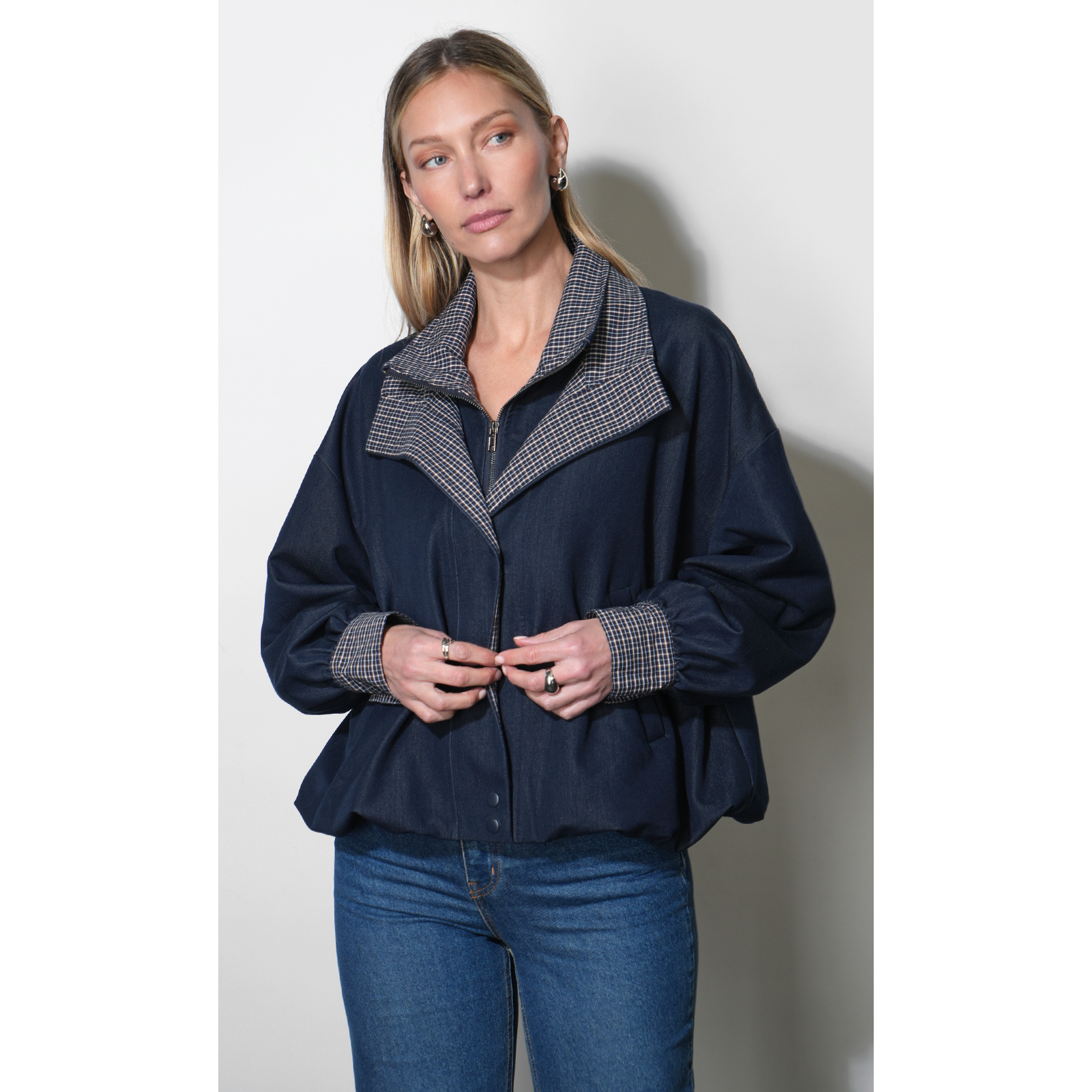 Livia Oversized Soft Denim Style Jacket