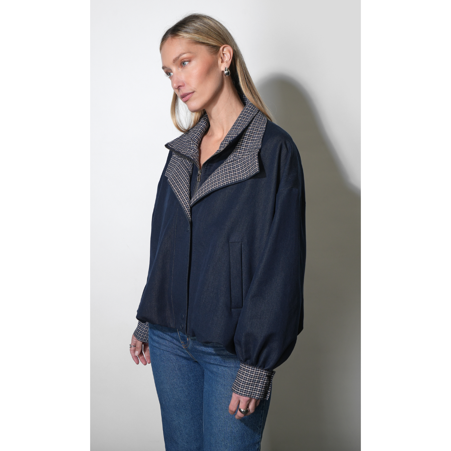 Livia Oversized Soft Denim Style Jacket