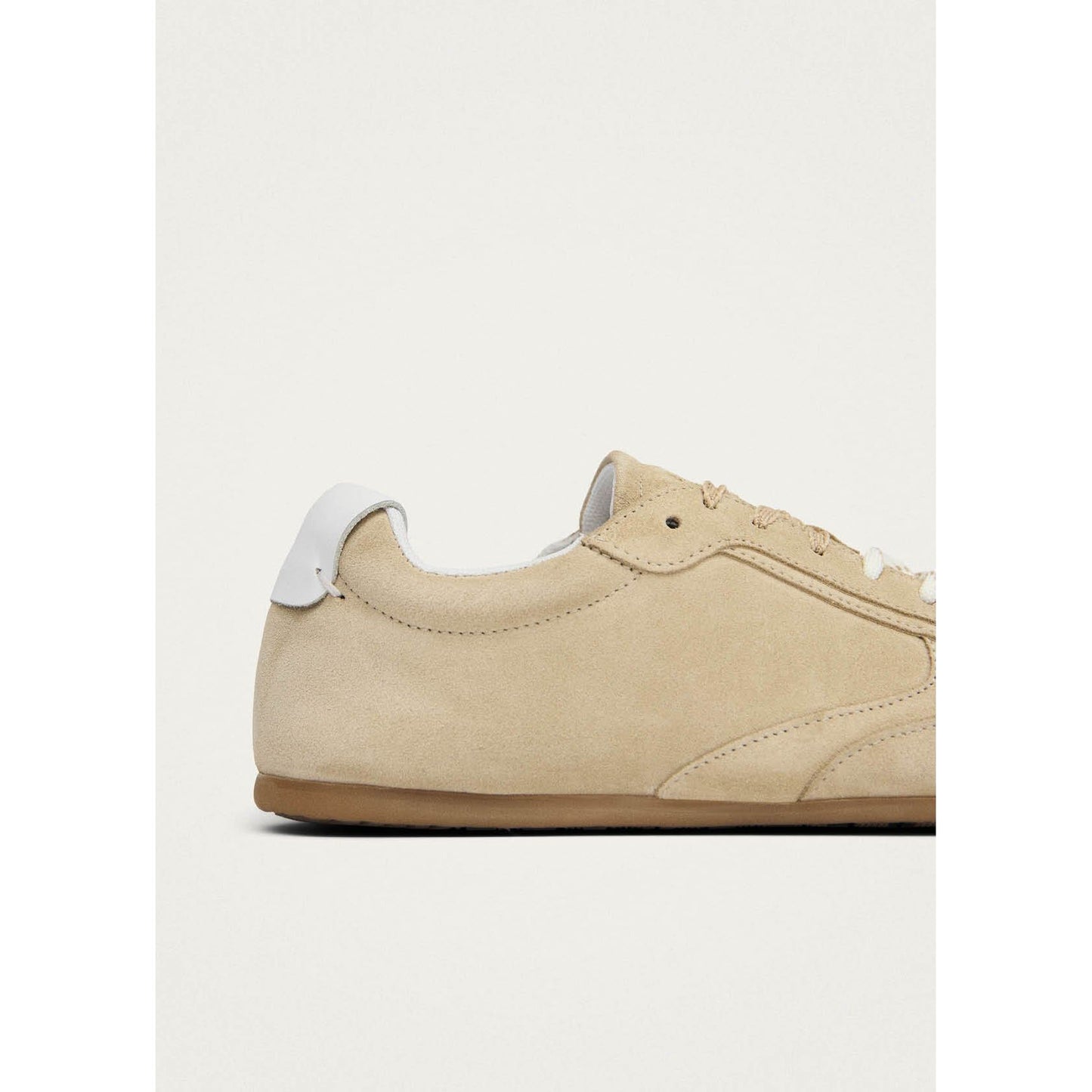 Tb.24 Suede Beige Leather Sneakers