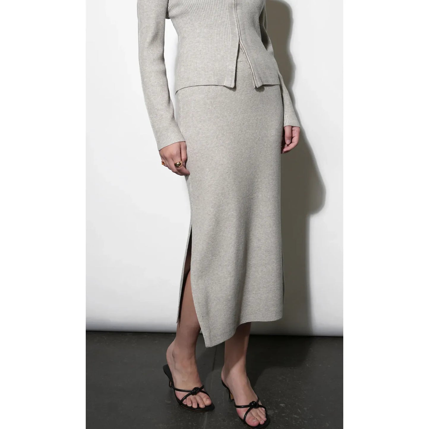 Gabrielle Knit Midi Skirt