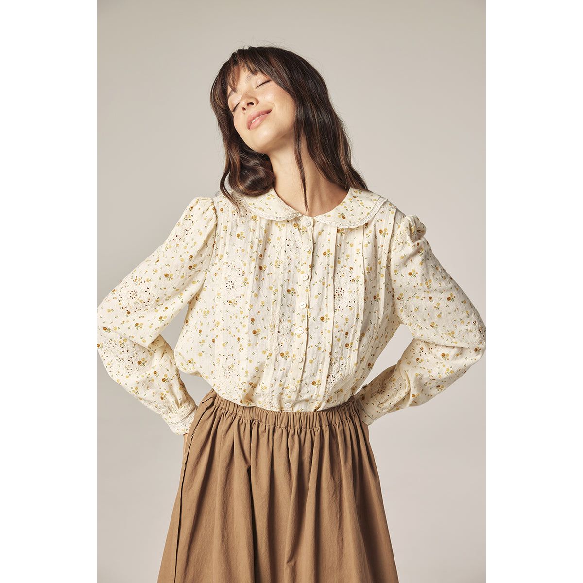Cindy Collar Blouse