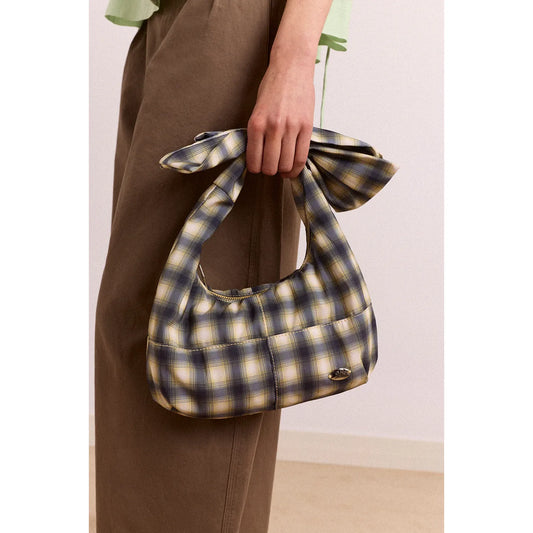 Gene Mini Tie Bag In Pink & Burg Colourblock