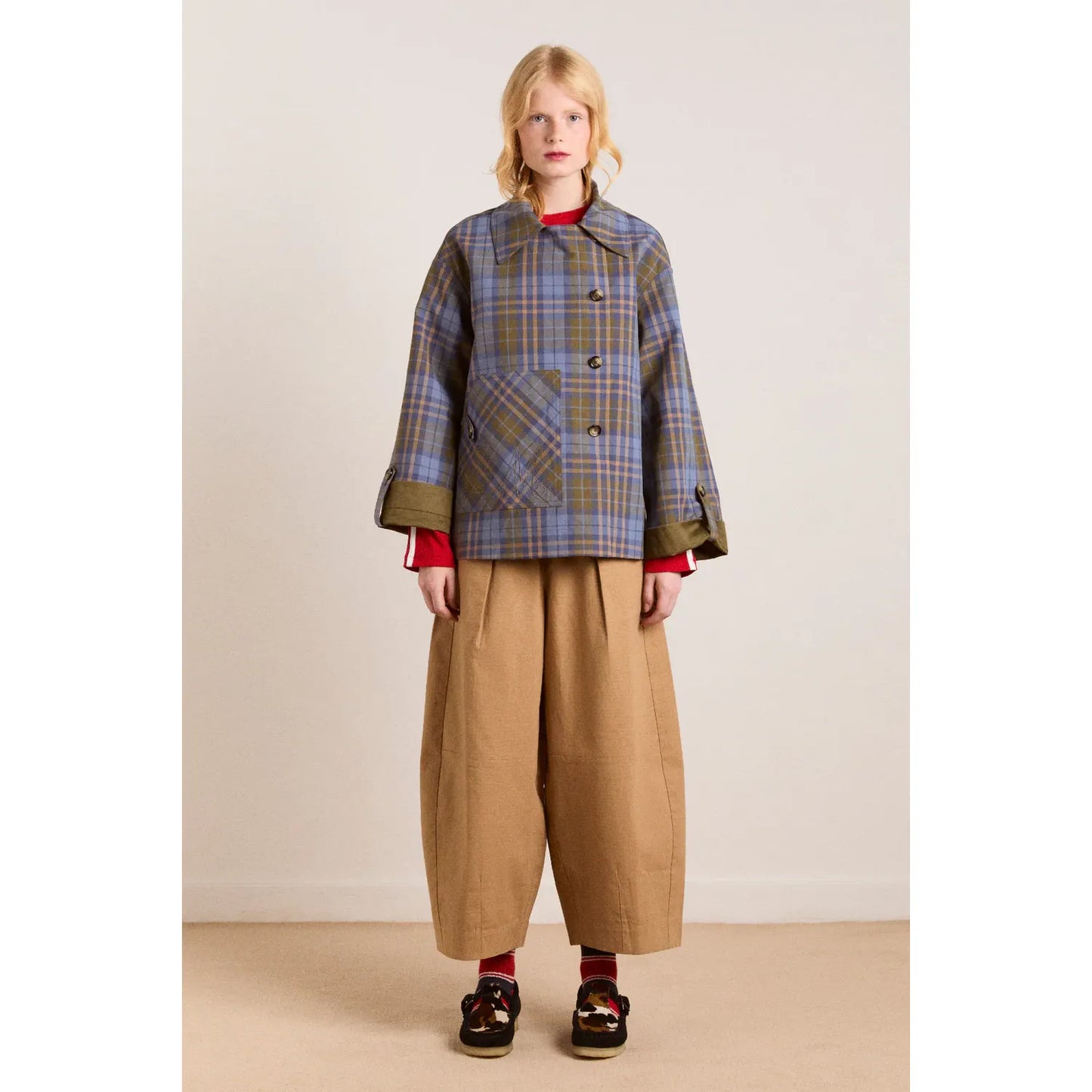 Reversible Jerry Crop Trench Coat - Olive