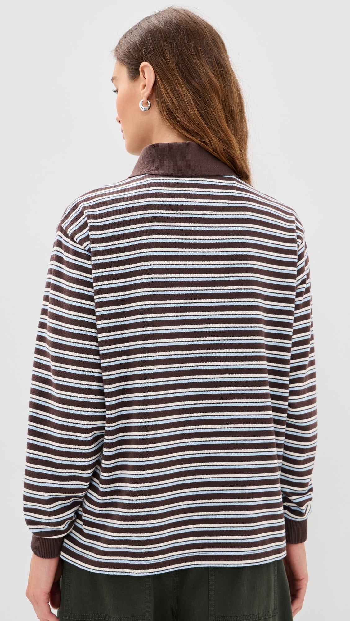 Remie Rugby - Choc/Blue Stripe