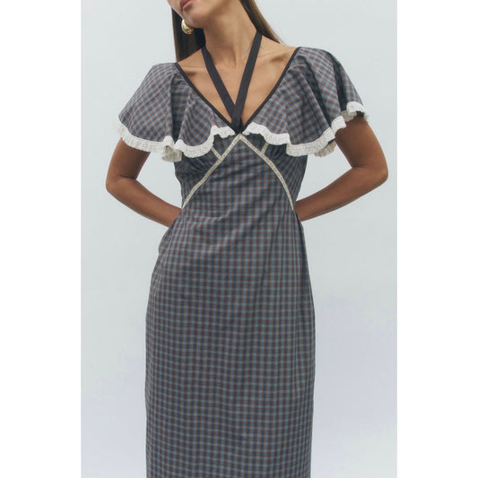Valerie Maxi Dress Plaid