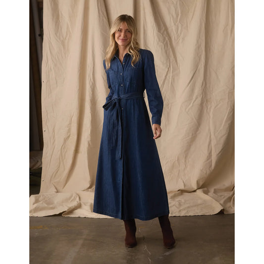 Cotten Denim Shirt Dress