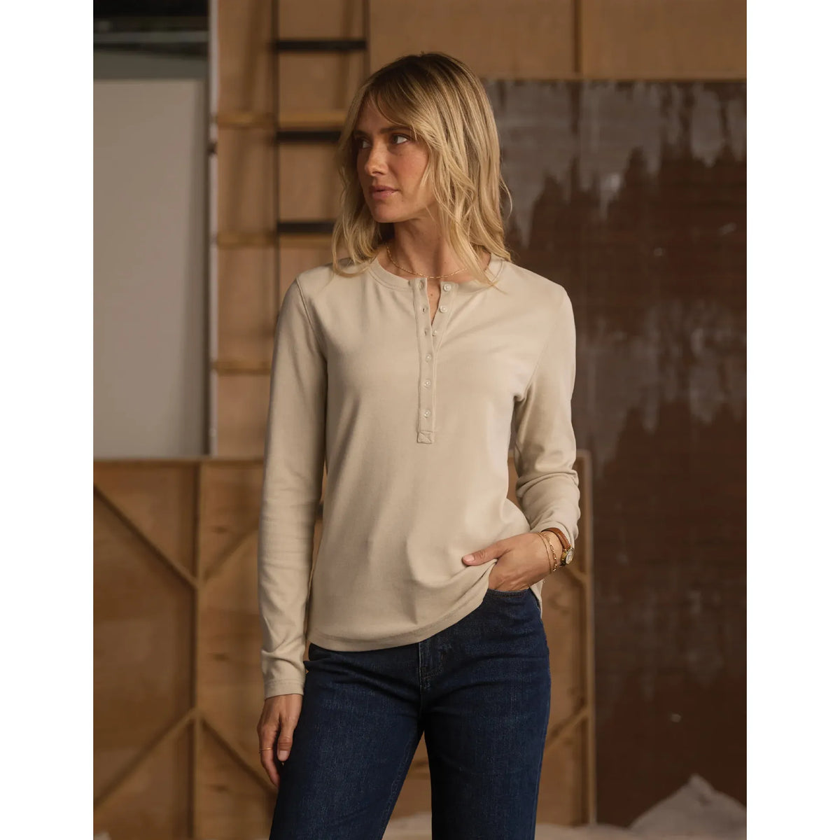 Puremeso Henley / Pumice