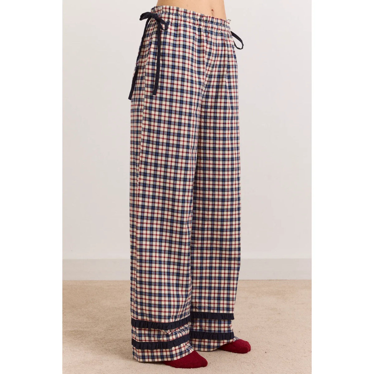 Aletta Pyjama Set - Cherry Navy Check