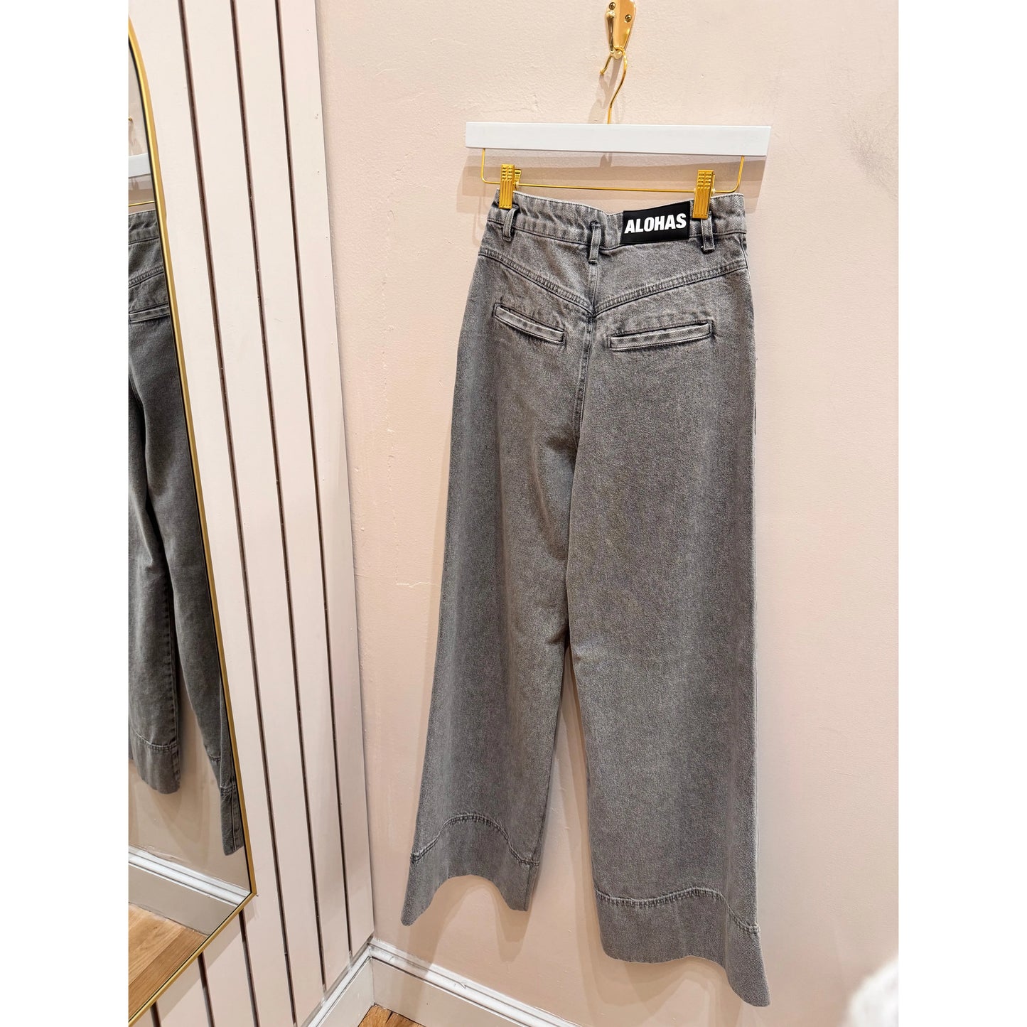 Michela Gray Denim Trouser