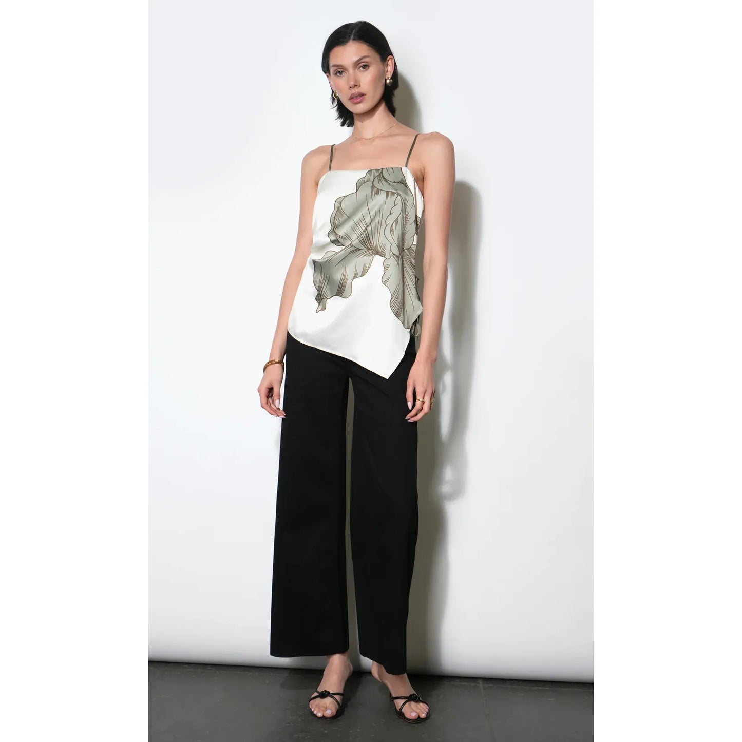 Lennon Side Tie Asymmetric Cami Top