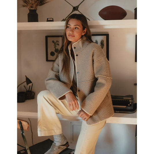 Highland Fleece Snap Coat