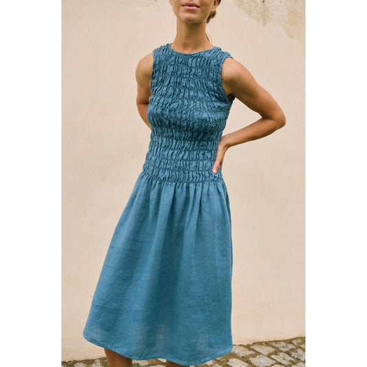Emilija Midi Linen Dress