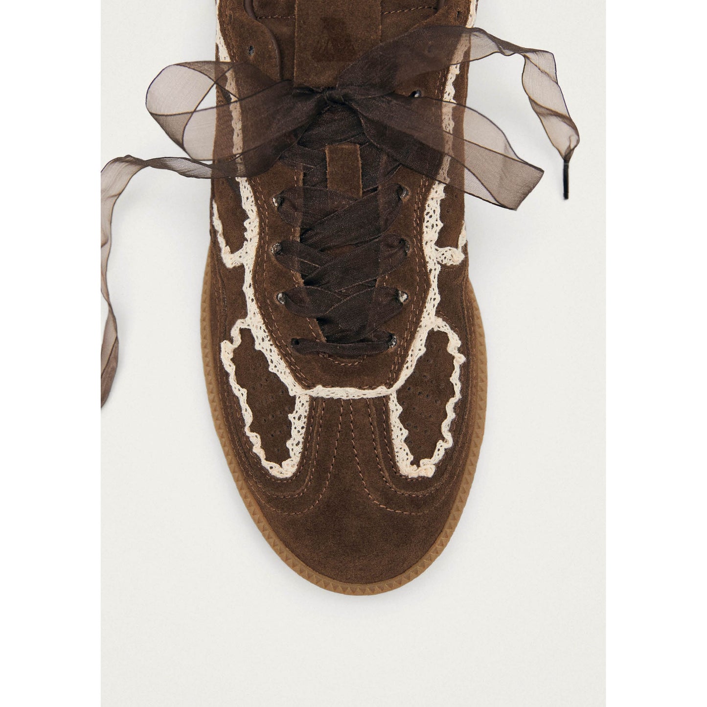 Tb.490 Crochet Chocolate Leather Sneakers