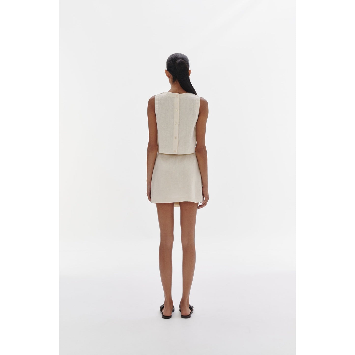 Sibyl Linen Wrap Skirt