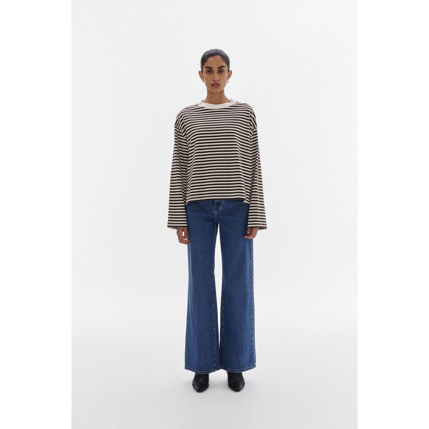 Organic Stripe LS Tee