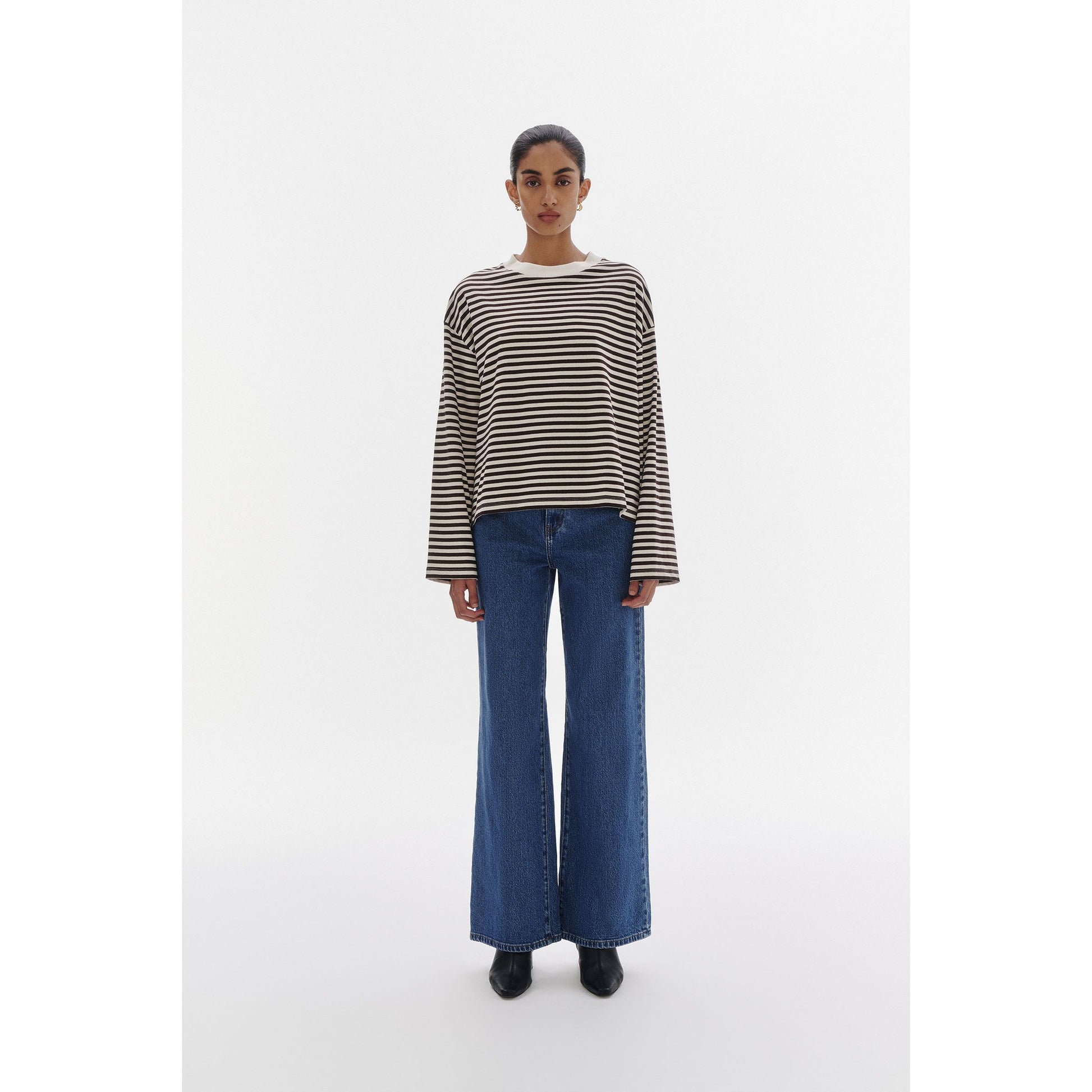 Organic Stripe LS Tee