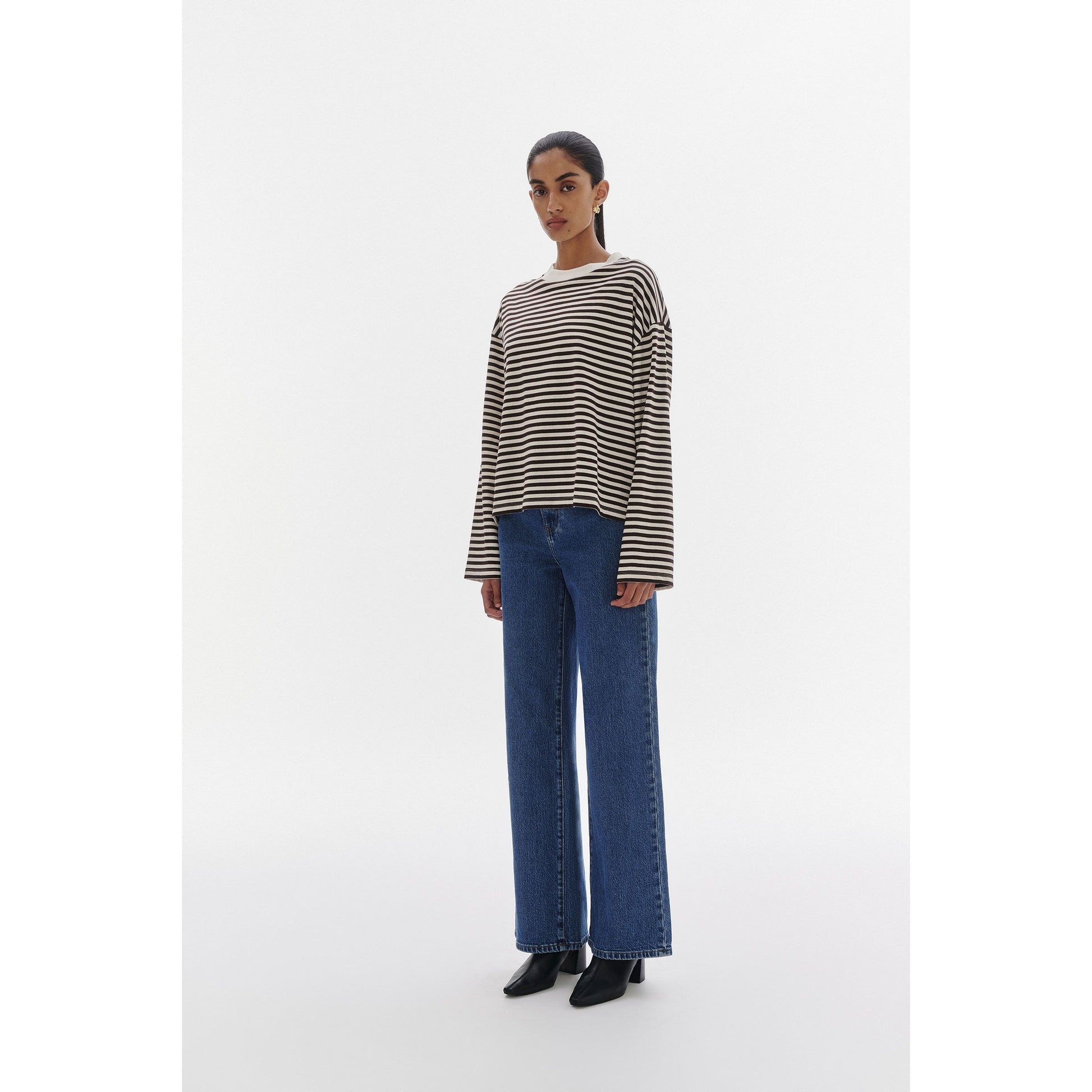 Organic Stripe LS Tee