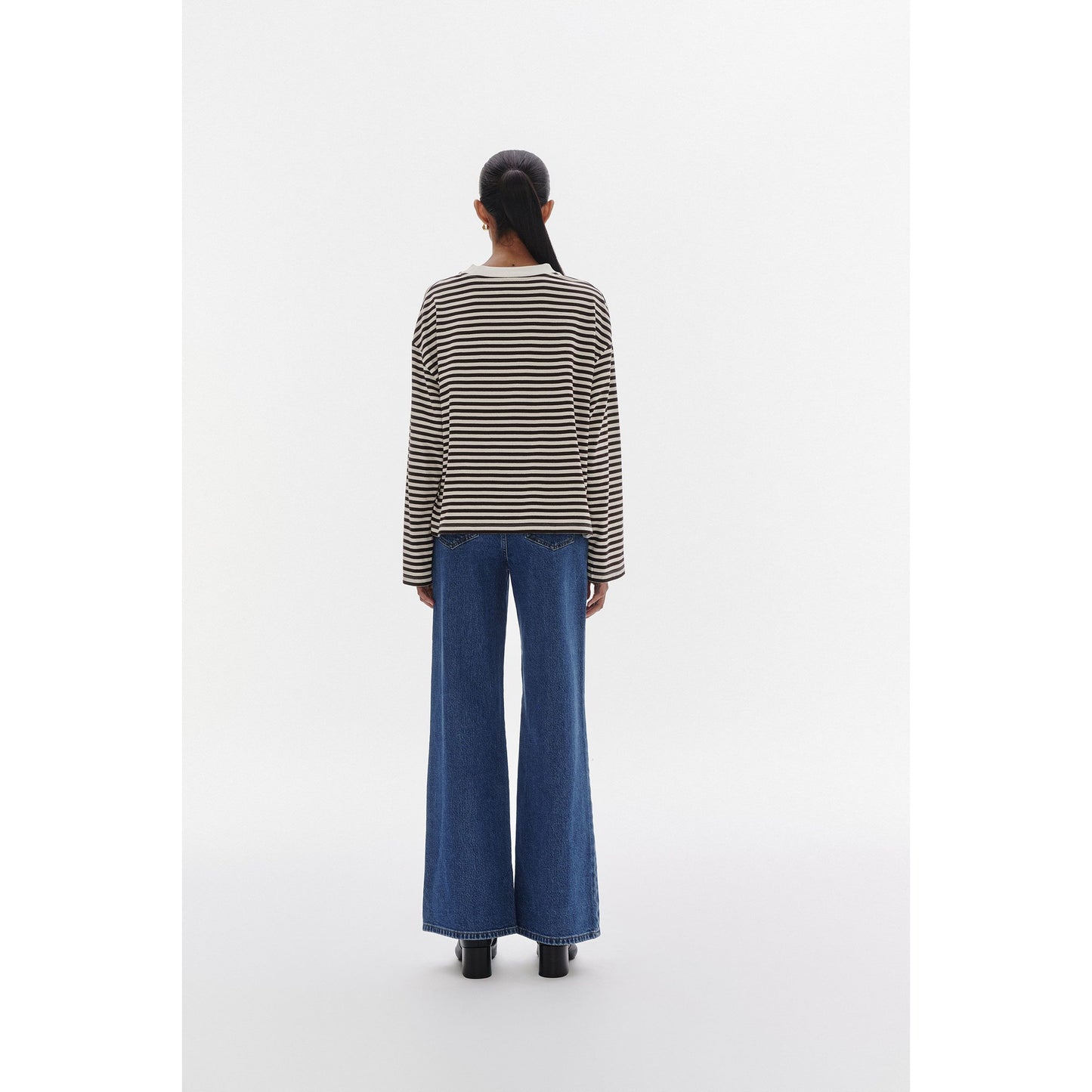 Organic Stripe LS Tee