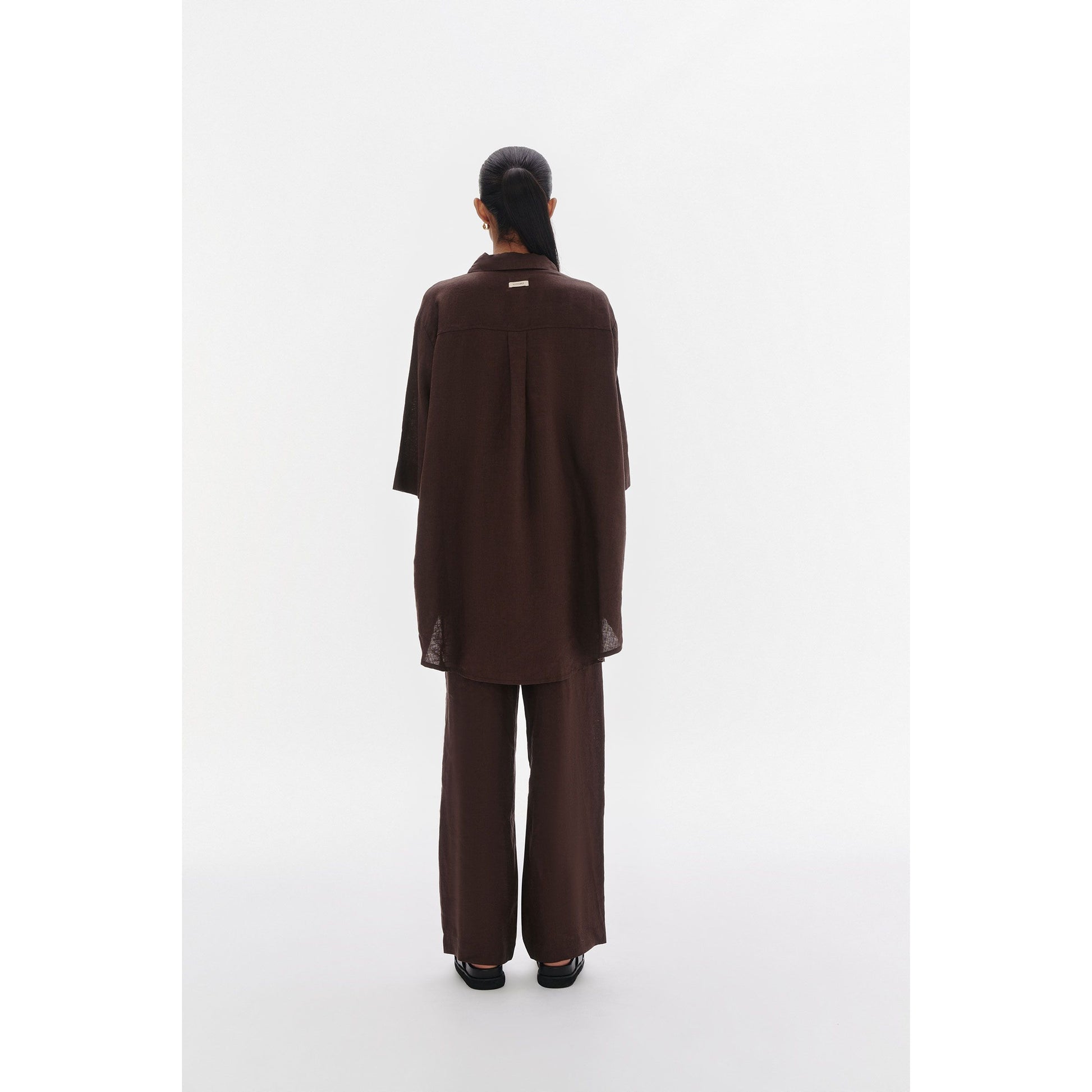 Lounge Linen Longline Shirt