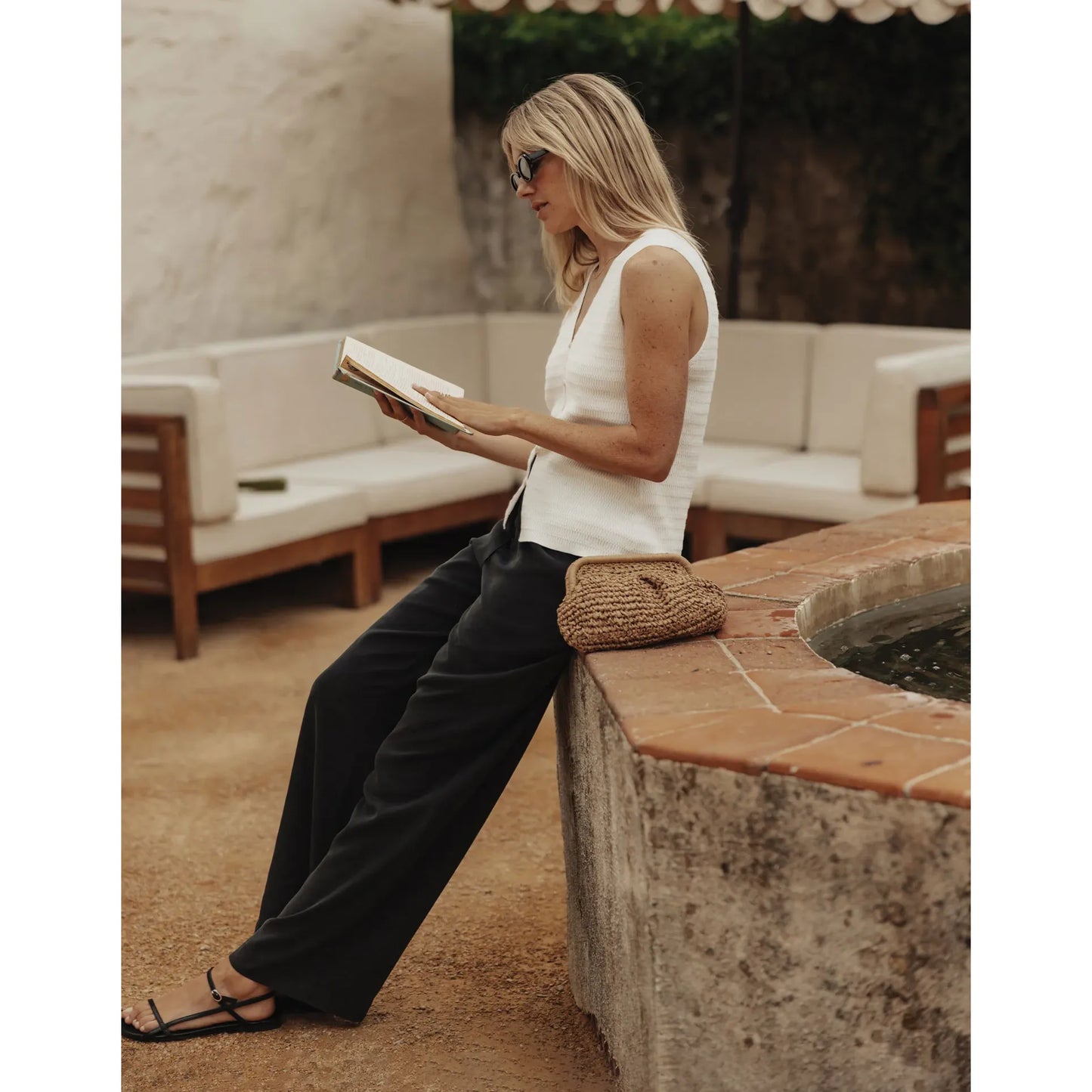 Sueded Costa Drawcord Pant