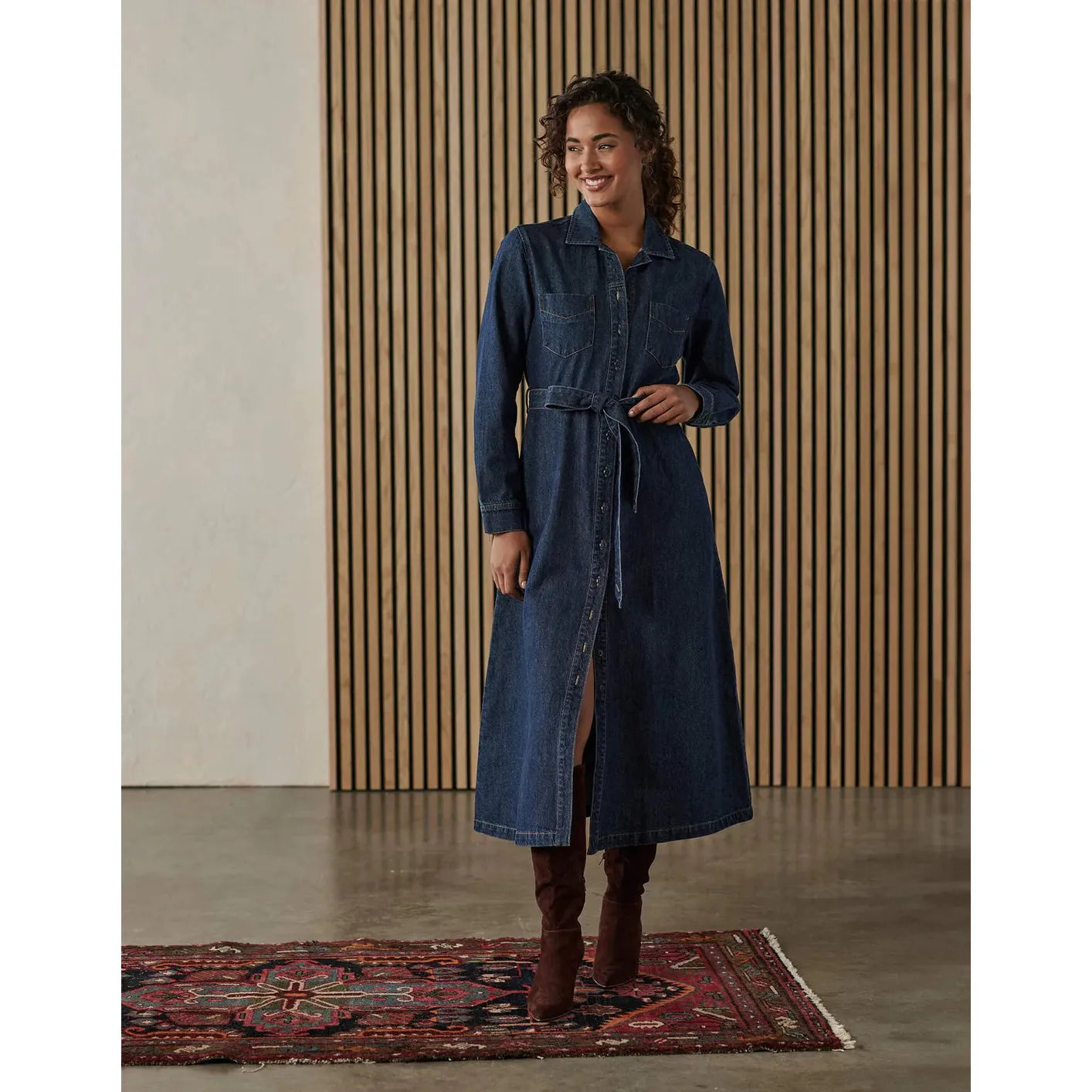 Delilah Denim Shirt Dress