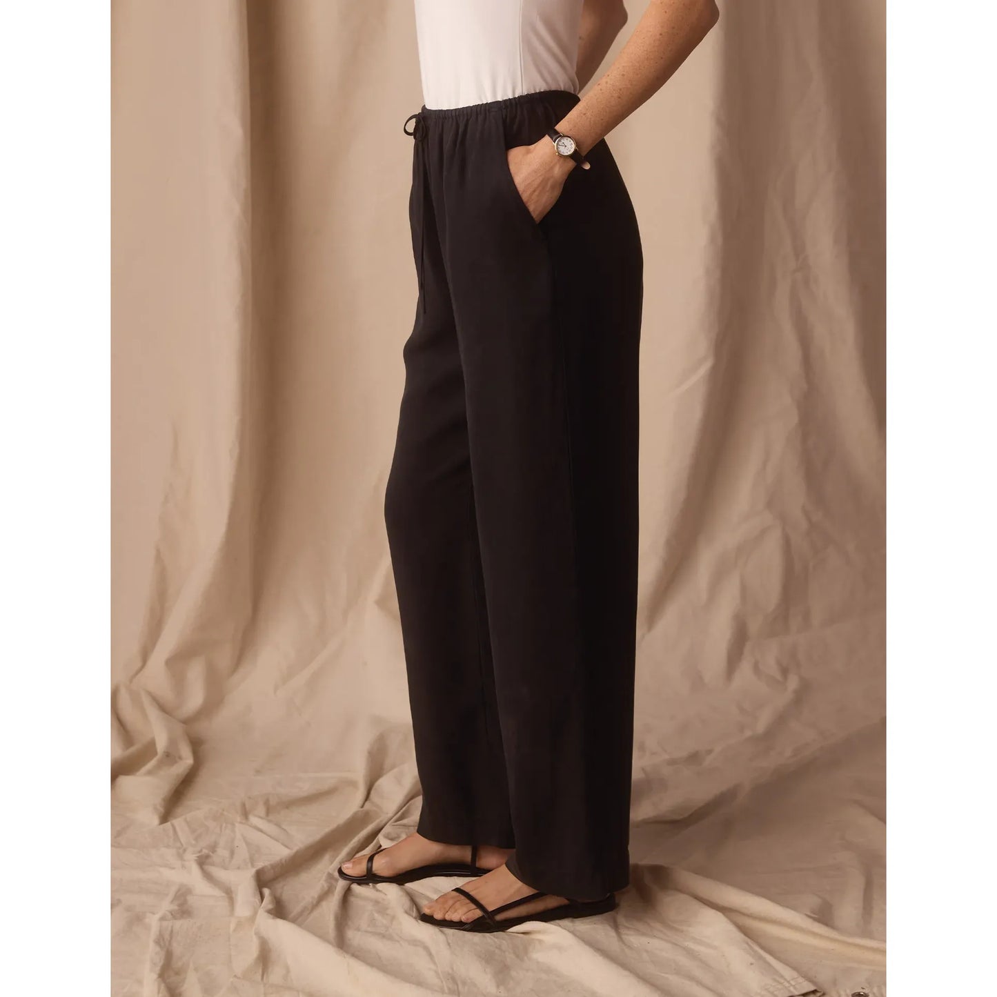Sueded Costa Drawcord Pant