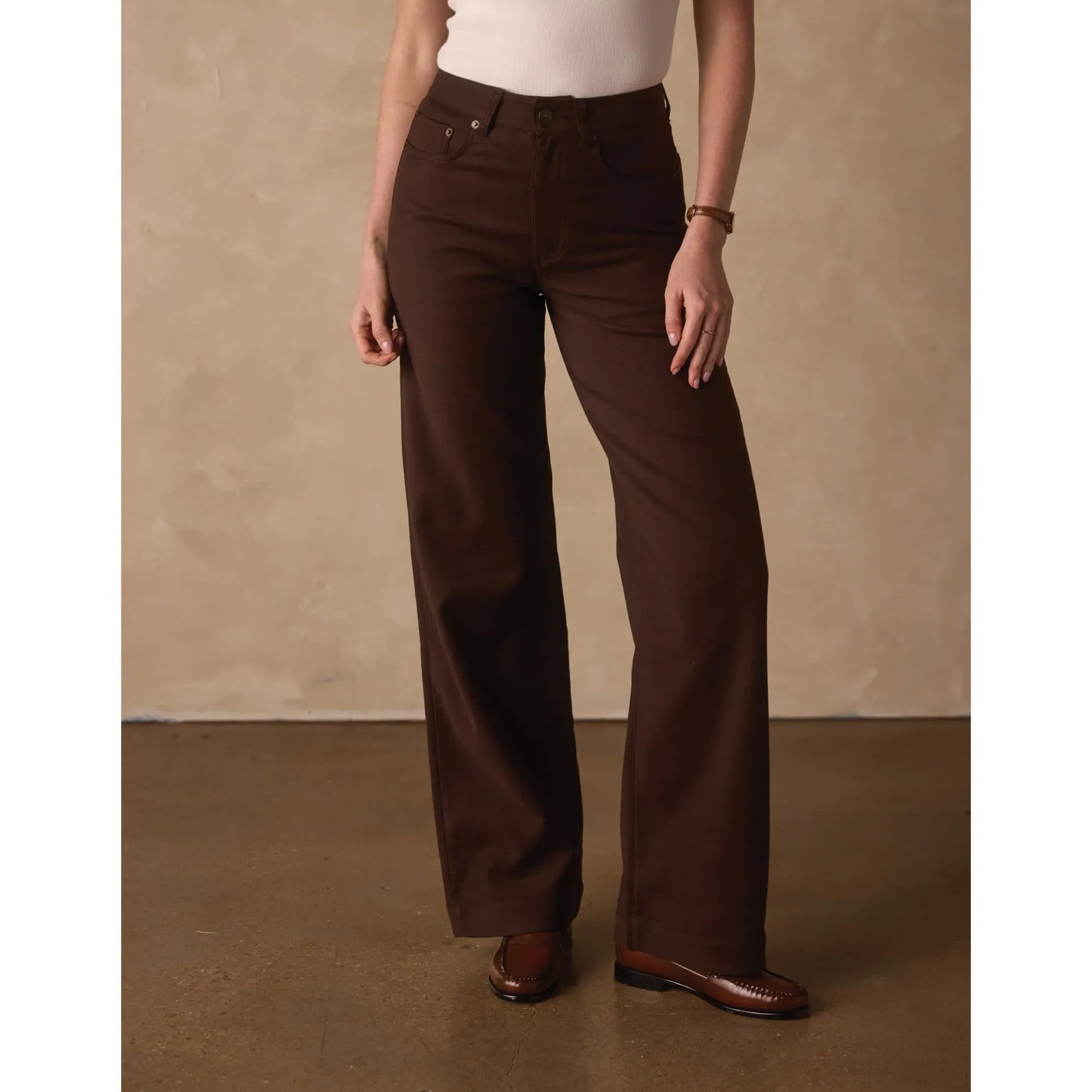 Comfort Terry Wide Leg Pant