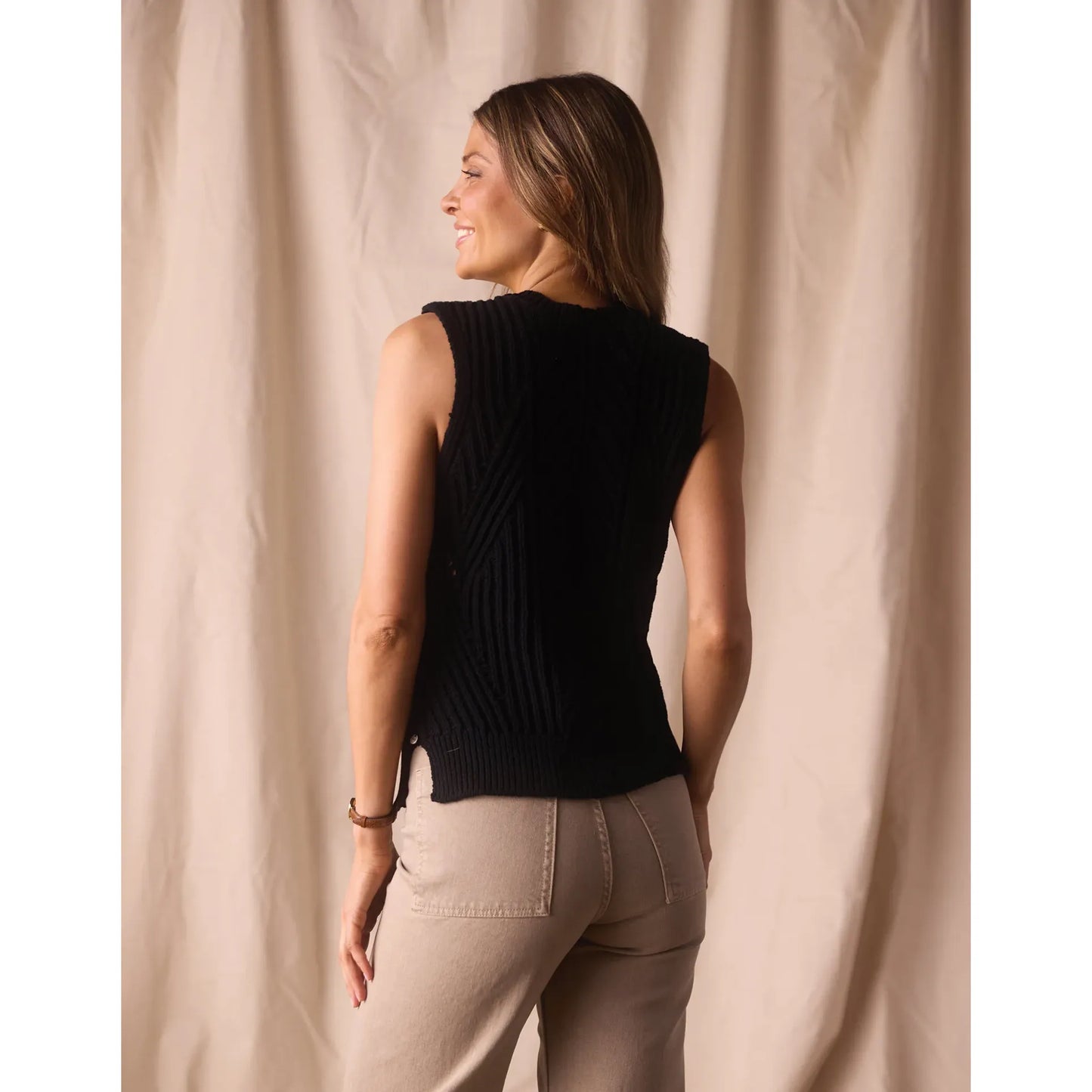 Adelaide Knit Hi-Neck Tank