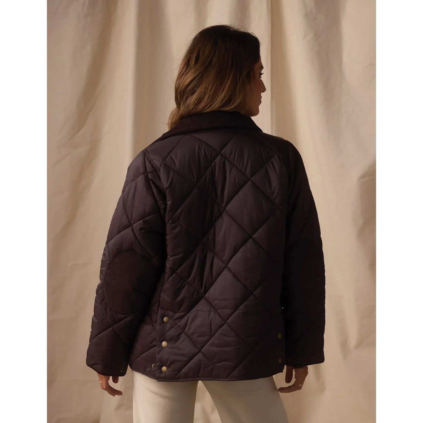 Quilted Liner Jacket in Chestnut