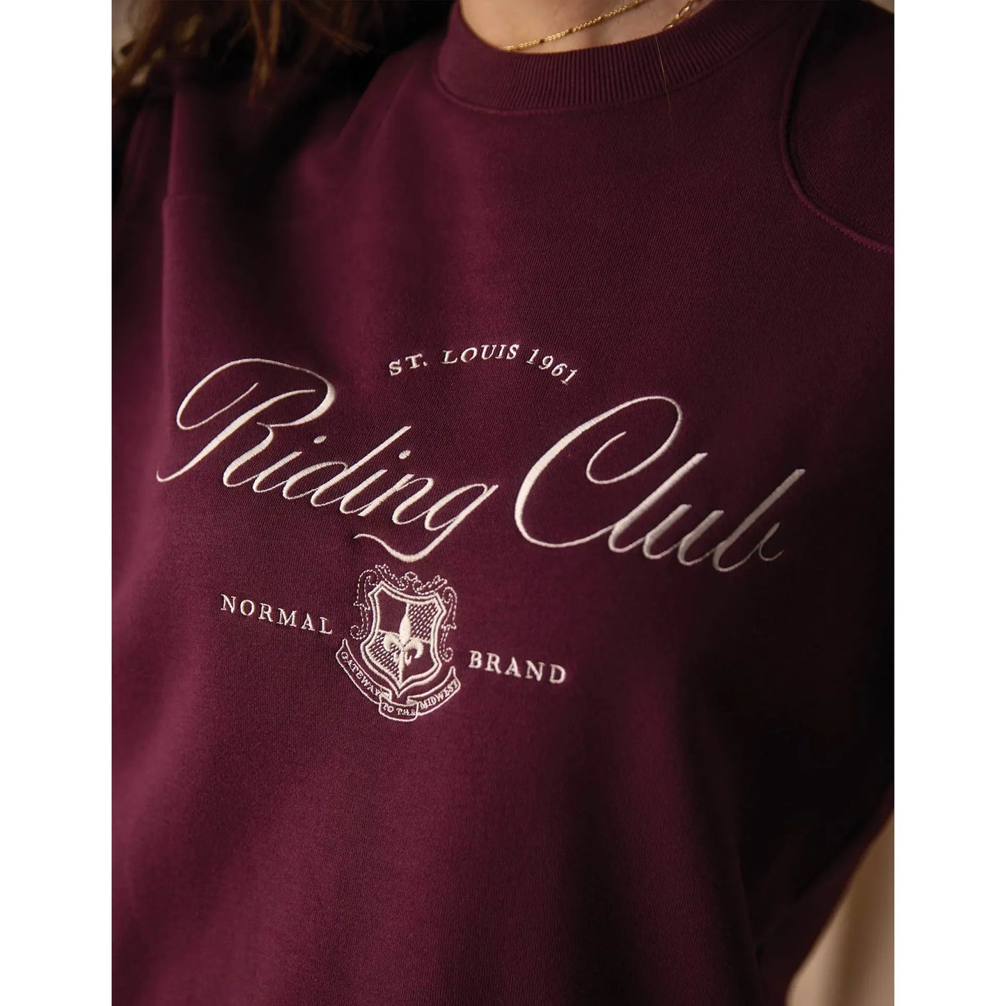 Riding Club Fleece Crewneck