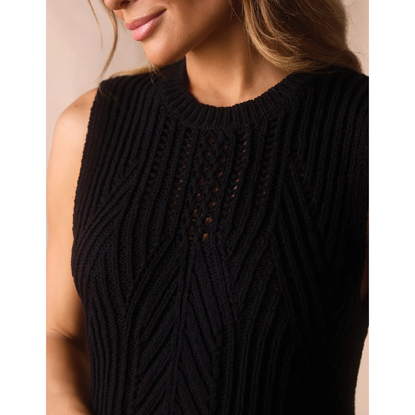 Adelaide Knit Hi-Neck Tank