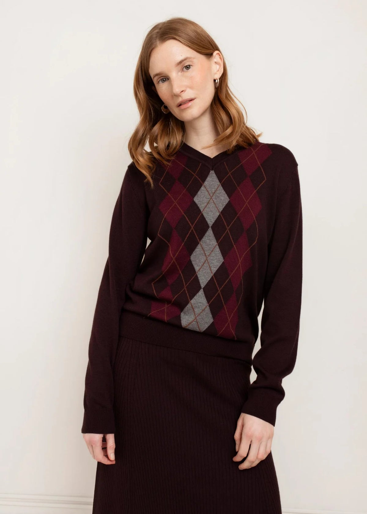Felicia Argyle V Neck