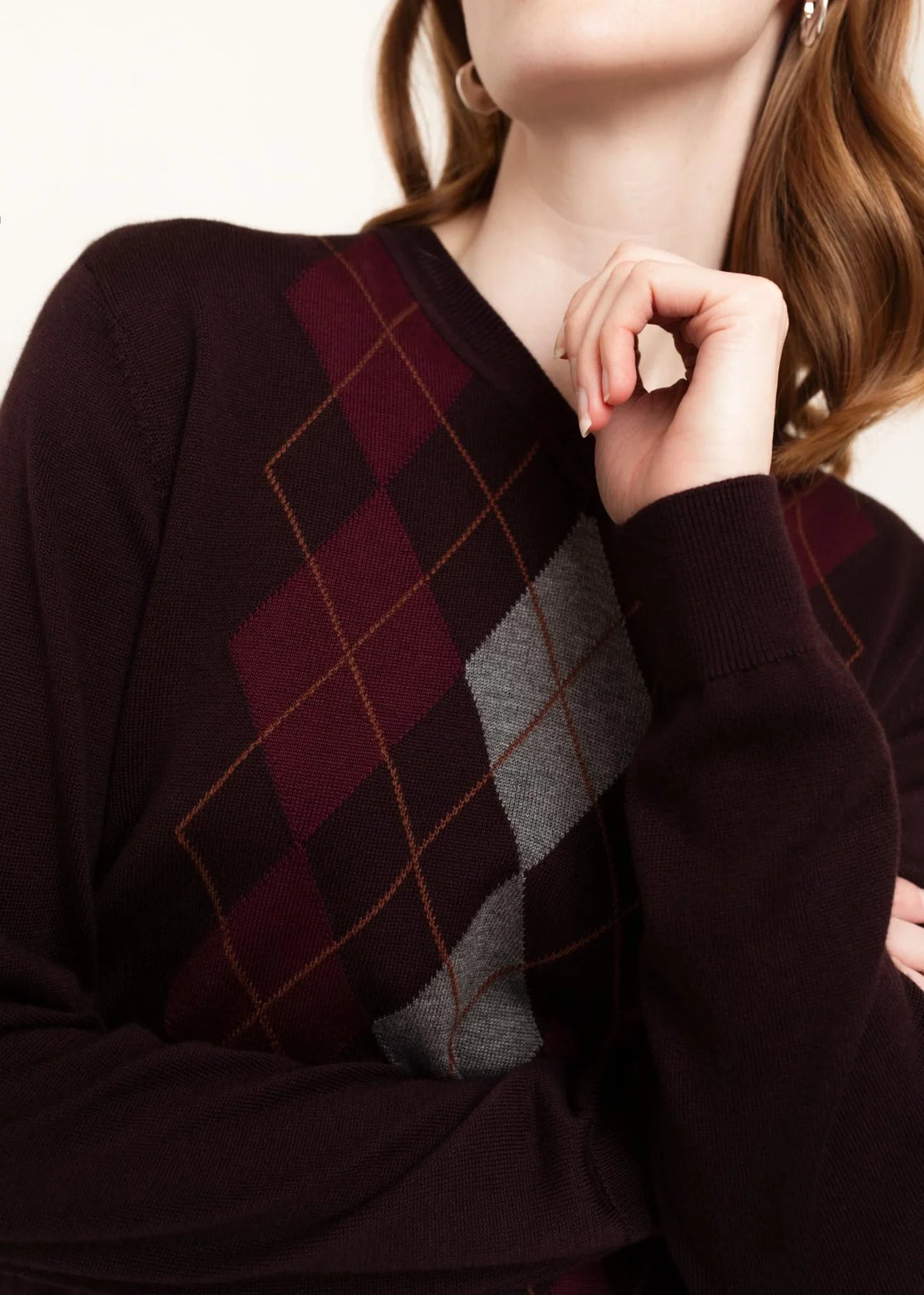 Felicia Argyle V Neck