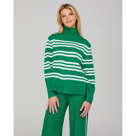 Zena Jumper - Green Stripe