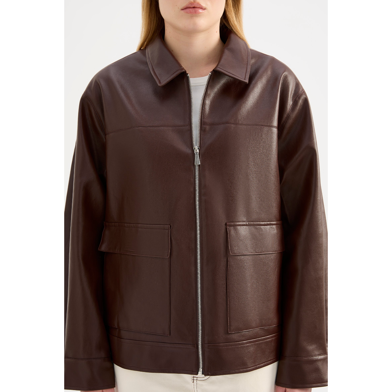 Yaz Faux Leather Jacket