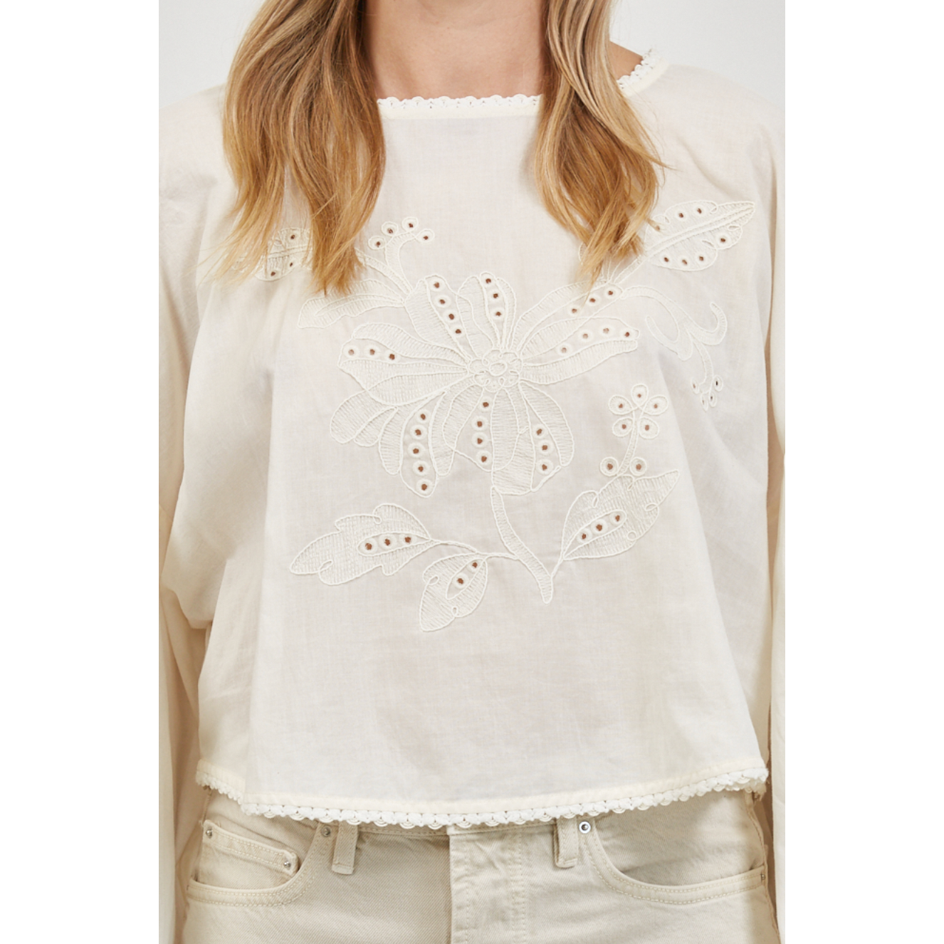 Auguste Eyelet Top