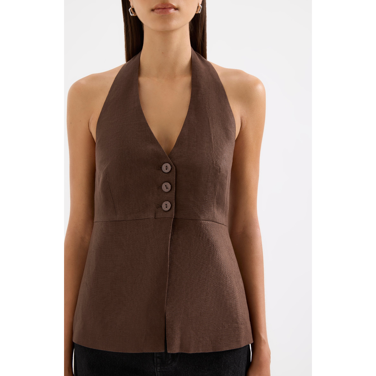 Zayda Linen Vest