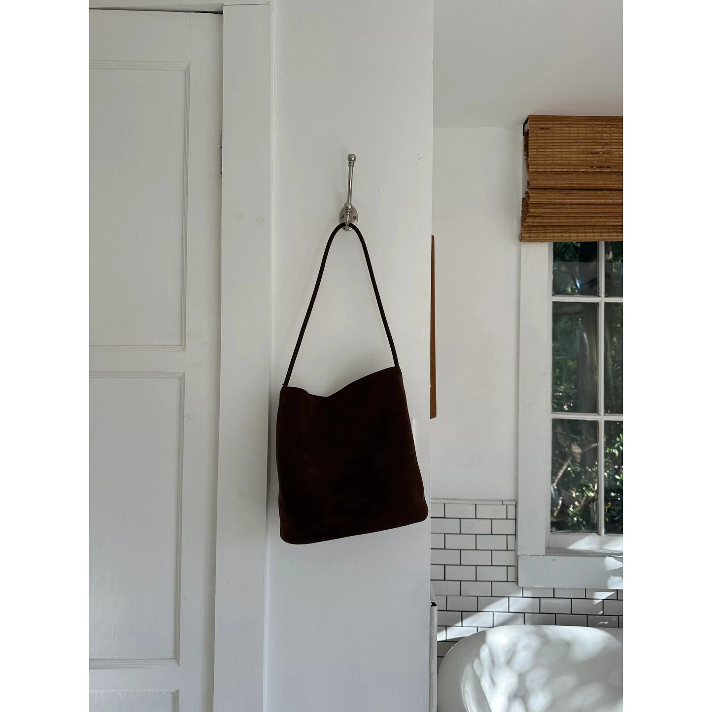 Suede Bucket Bag