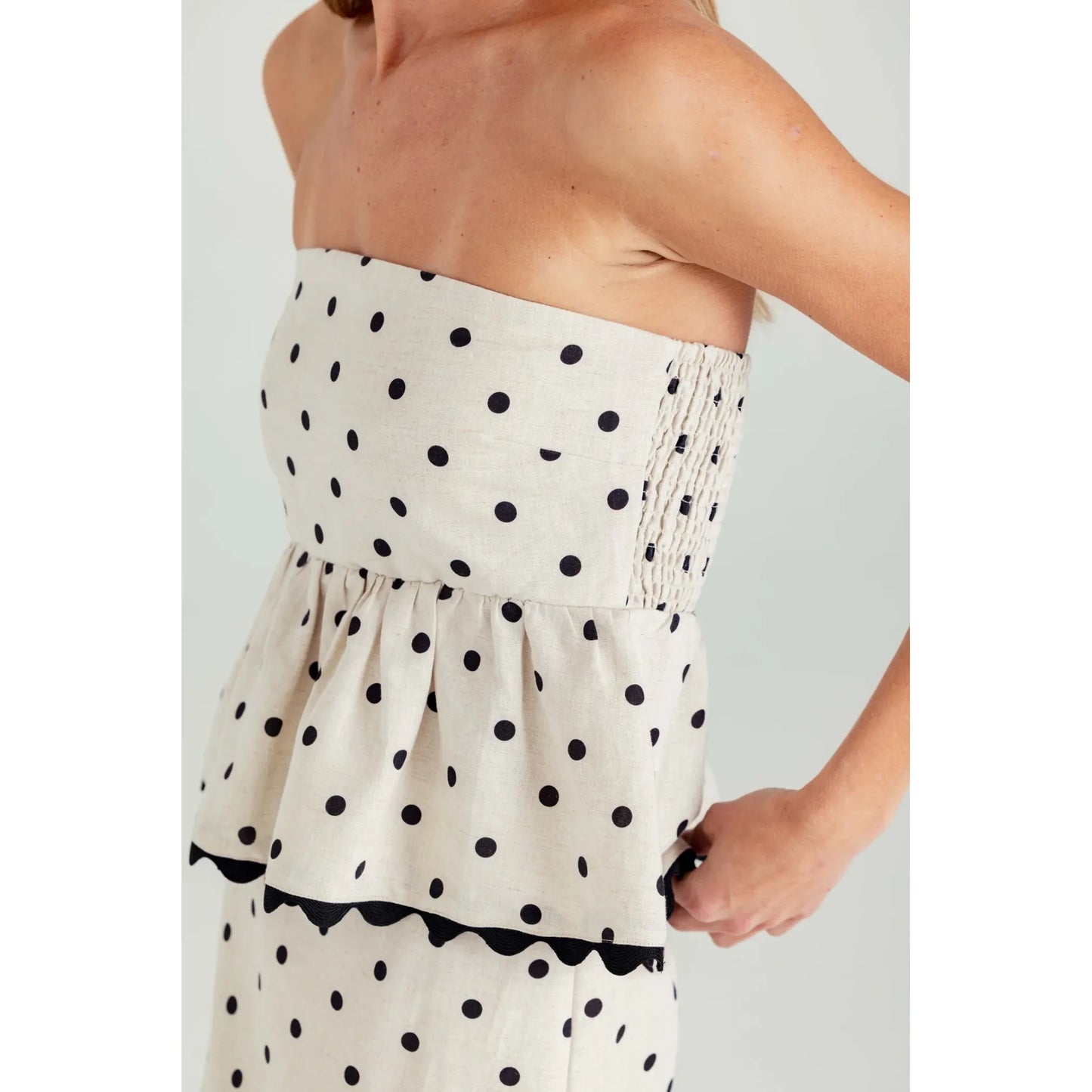 Polka Dot Davis Top