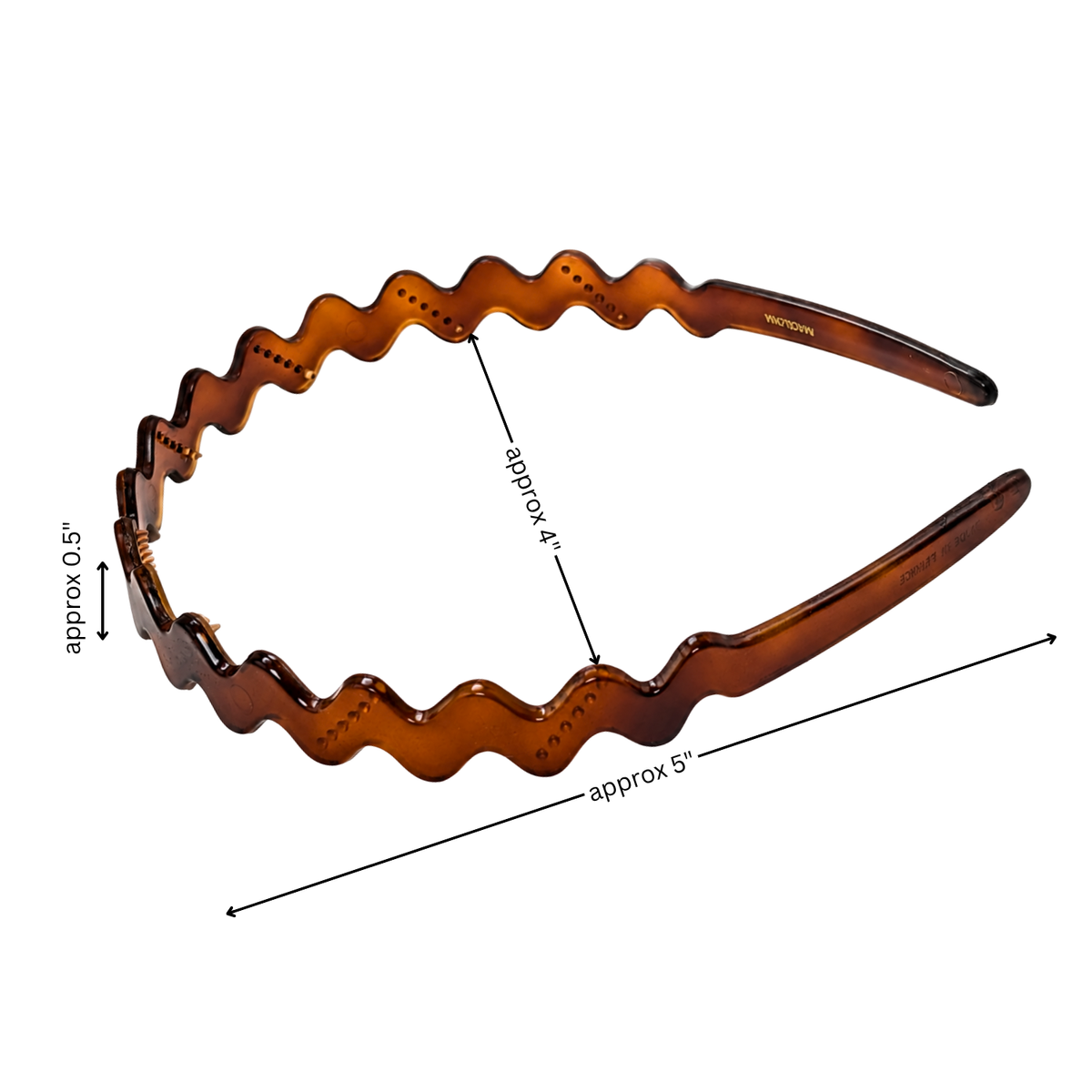 French Wave Thin Tortoise Shell Headband