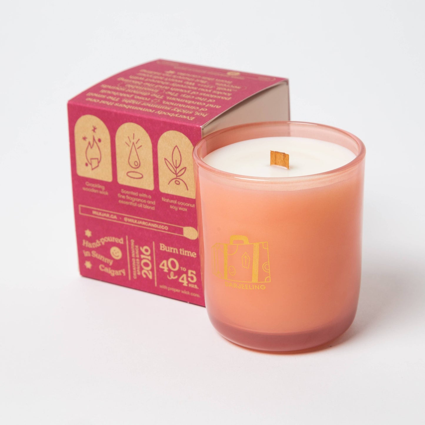 Darjeeling - Patchouli & Santal Coconut Soy 8oz Candle